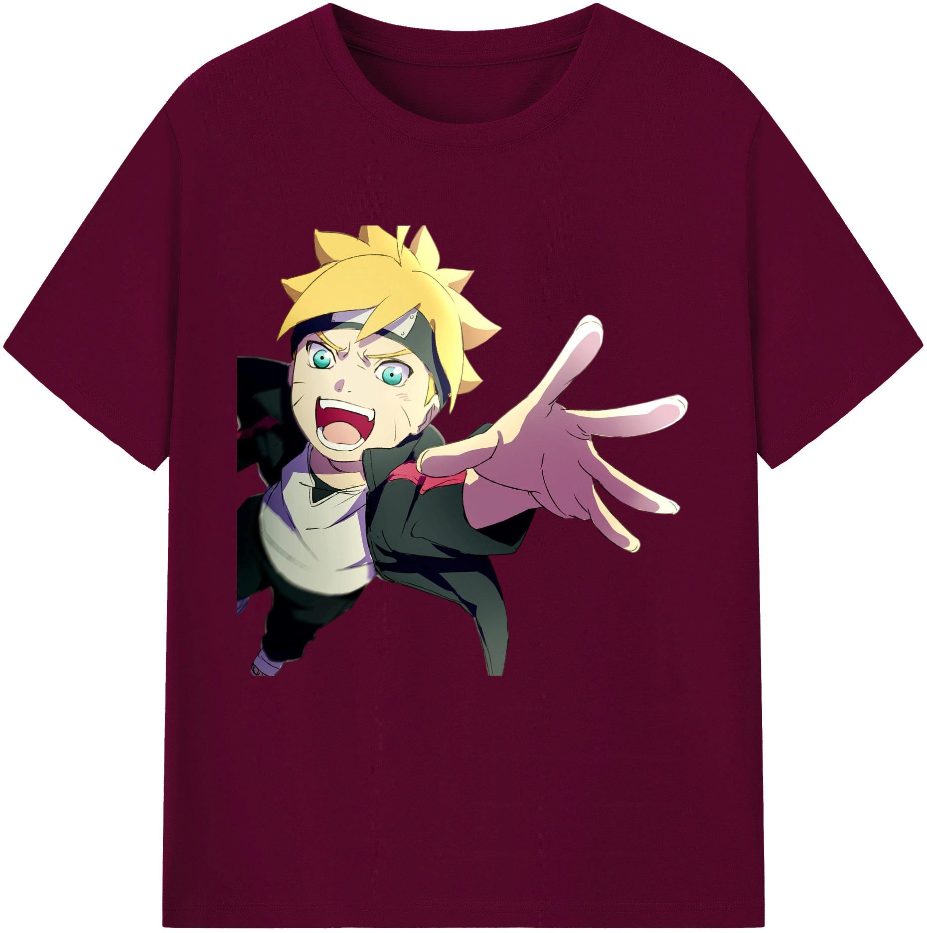 （画像用） NARUTO -ナルト- うずまき ボルト Uzumaki Boruto レディースカジュアルプリントTシャツ（綿100％）